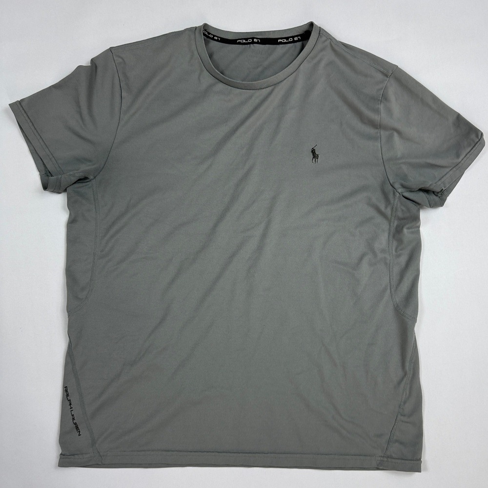 Polo Ralph Lauren Polo 67 Mens Large Grey Performance Activewear T-Shirt